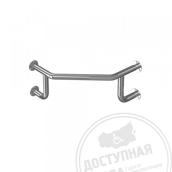 Поручень опорный для санузла, пристенный, AISI 304, D38