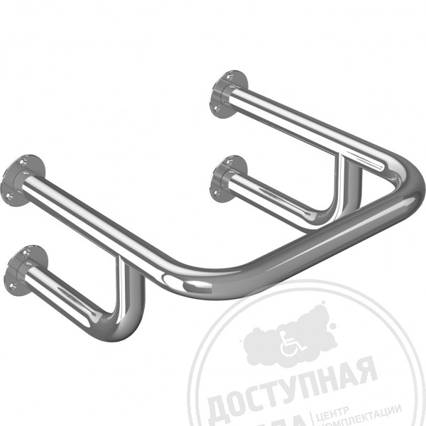 Поручень опорный, защитный, пристенный, AISI 304, D38