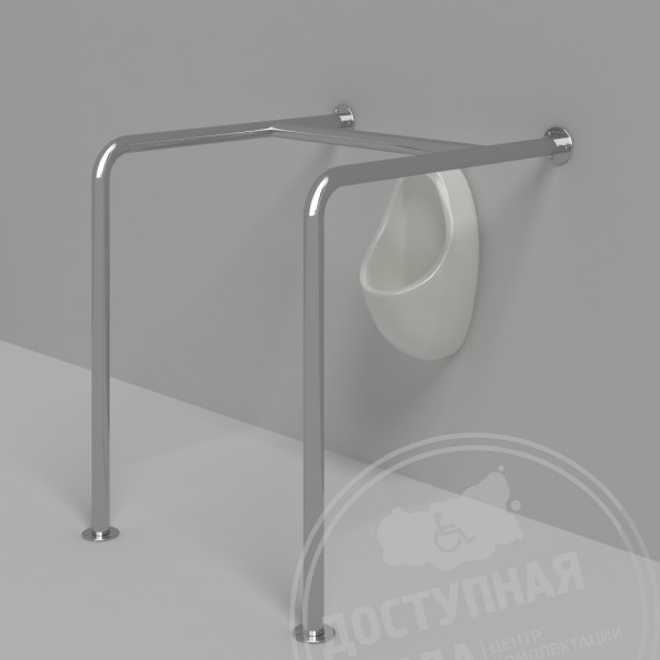Поручень опорный к стене и к полу, AISI 304, D38
