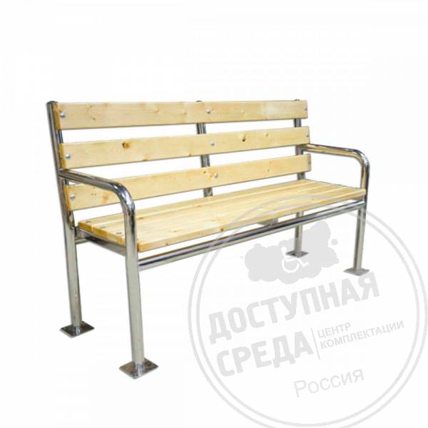 Скамья универсальная, со спинкой, AISI 304