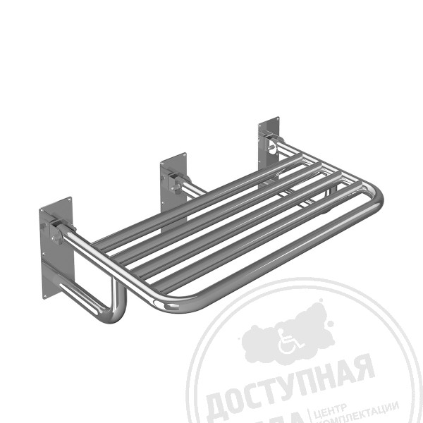 Сиденье откидное, с упорами в стену, увелич, AISI 304