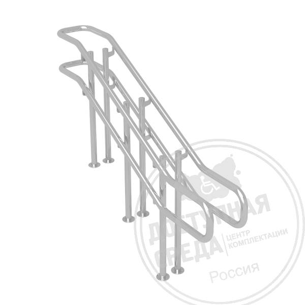 Поручень разделительный, напольный, AISI 304, D38