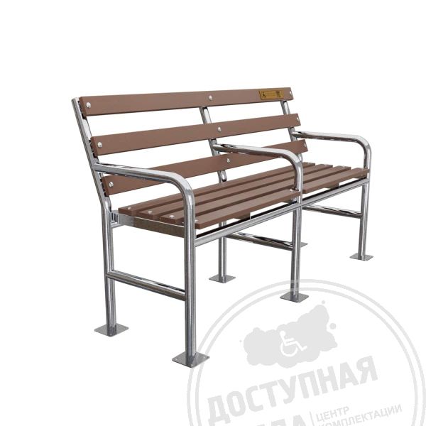 Скамья универсальная, со спинкой, AISI 304, ПВХ арт. 80052-01, купить по цене 41 250 ₽, с доставкой по РФ