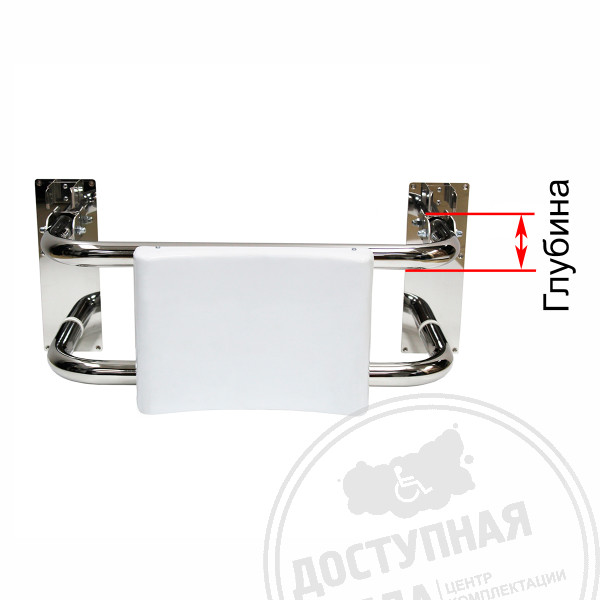 Опора для спины, откидная, AISI 304, D38, инд