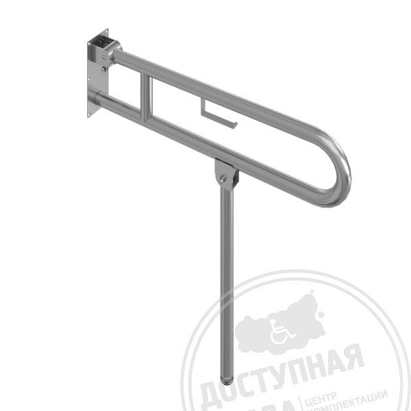 Поручень откидной, складной, настенно-напольный, AISI 304, D38Аналоги: ПО-06.03.915.100.970.Н