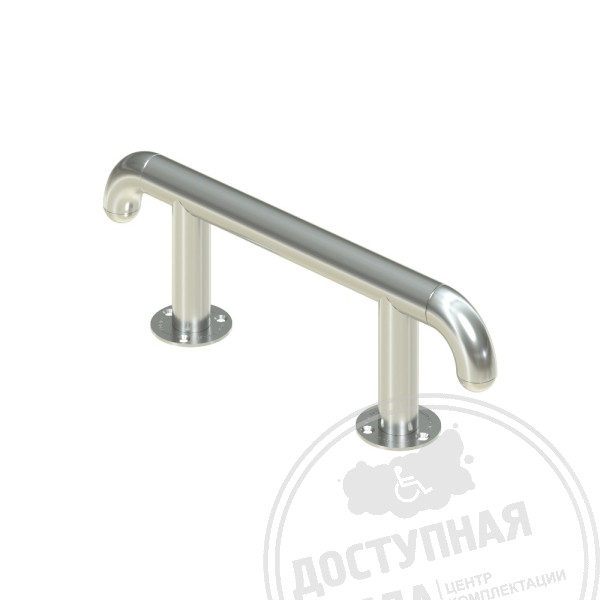 Отбойник для тележек, прямой, напольный, тип 2, AISI 304, D38
