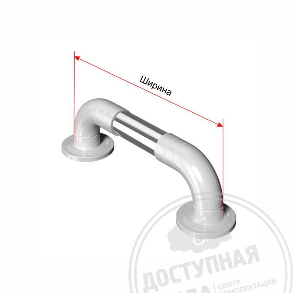 Поручень опорный, пристенный, тип 1, AISI304+PA, D32, индАналоги: T-Way Ф300ССэ, ИНВАПРОМ ППР-09.01.300.Н, СС-32-30, Ridder Assistent А00130001