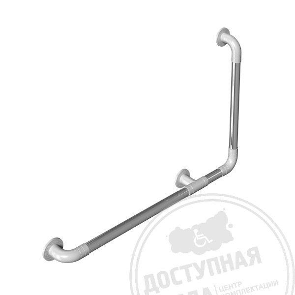 Поручень опорный, углов, тип 2, прав, AISI304+PA, D32