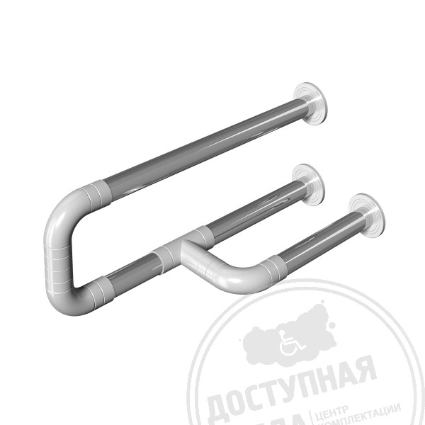 Поручень опорный пристенный, лев, AISI304+PA, D32