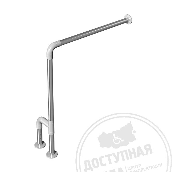 Поручень опорный для санузла, прав, AISI304+PA, D32