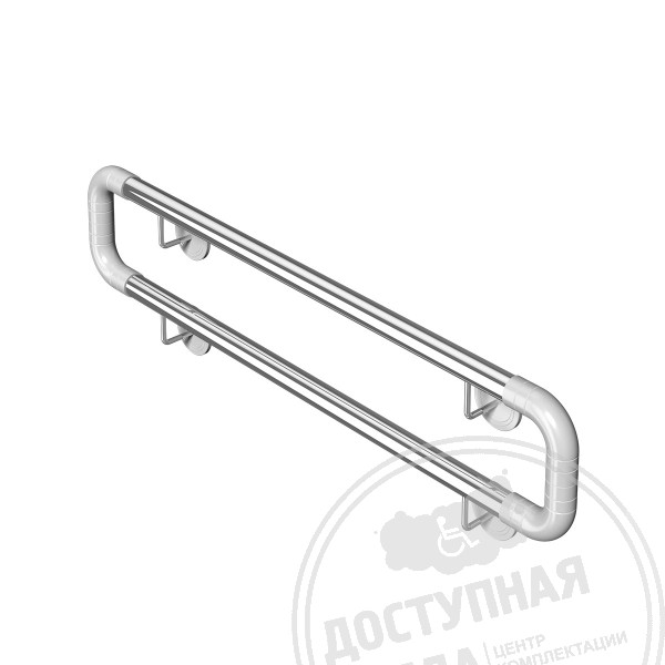 Поручень опорный, двойной, пристен, AISI304+PA, D32