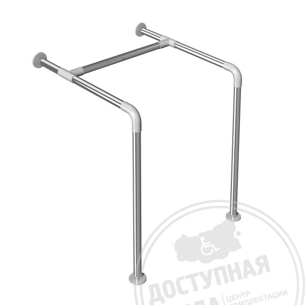 Поручень опорный к стене и к полу, AISI304+PA, D32