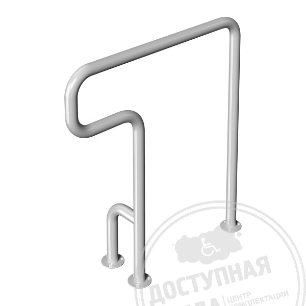 Поручень опорный для санузла, тип 3, правый, ST3, D38