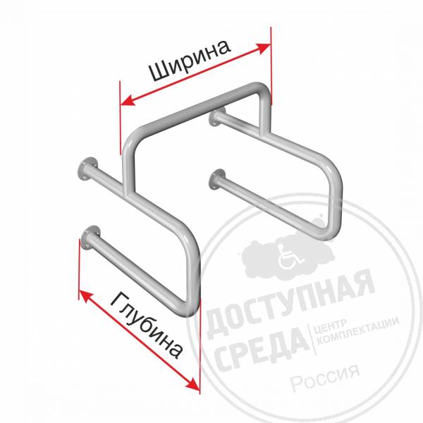 Поручень опорный, для писсуара, ST3, D38, инд