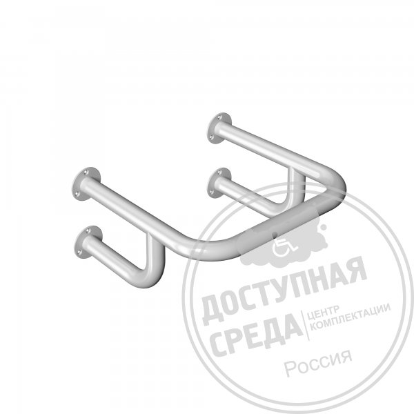 Поручень опорный, защитный, пристенный, ST3, D38
