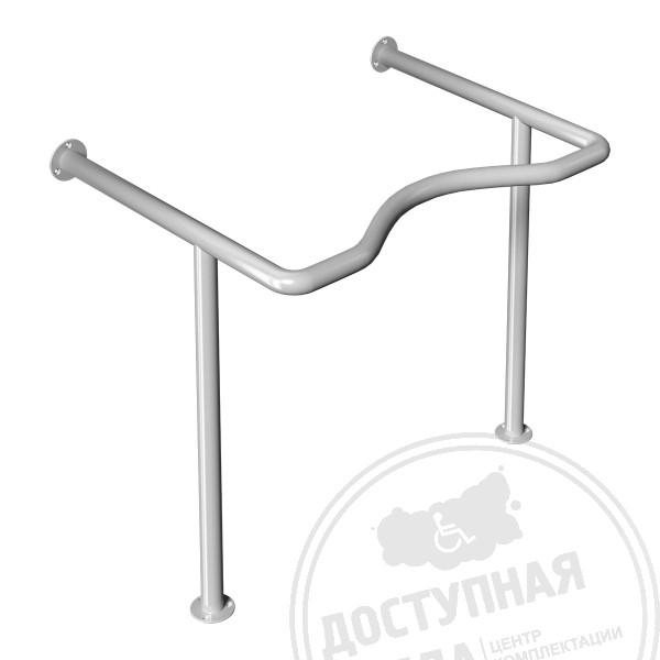 Поручень опорный для раковины, фигурный, ST3, D38