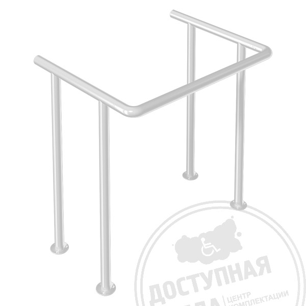 Поручень опорный, разборный, к раковине, тип 3, ST3, D38