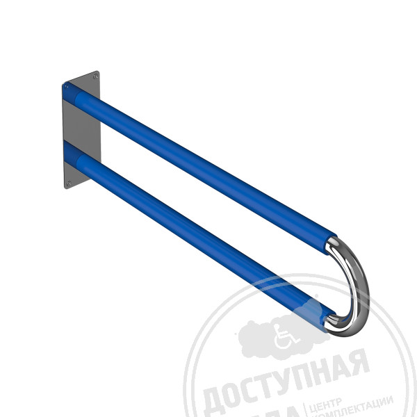 Поручень опорный, не откидной, AISI 304/PVC, D32