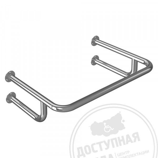 Поручень опорный, пристенный, усиленный, AISI 304, D32