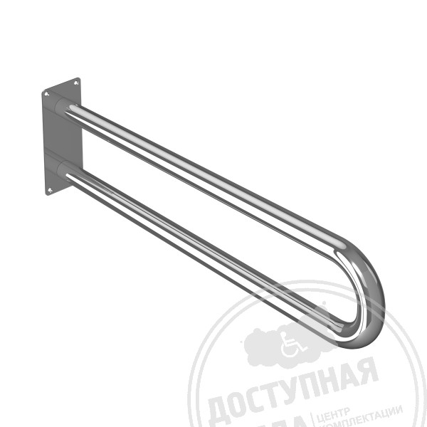 Поручень опорный, не откидной, пристенный, AISI 304, D32