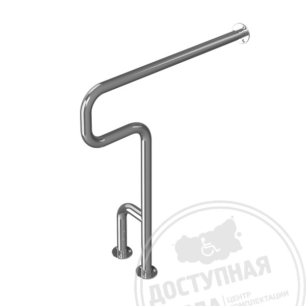 Поручень опорный для санузла, тип 1, прав, AISI 304, D32