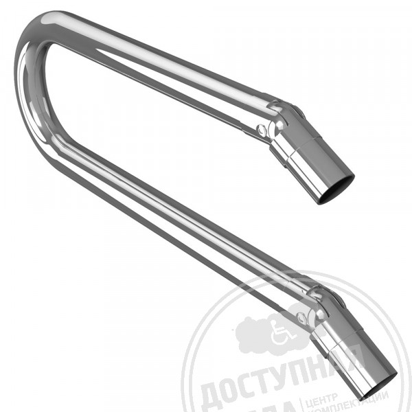Окончание поворотное двойного поручня, AISI 304, D32