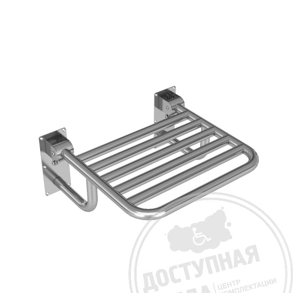Сиденье откидное, пристенное, AISI 304