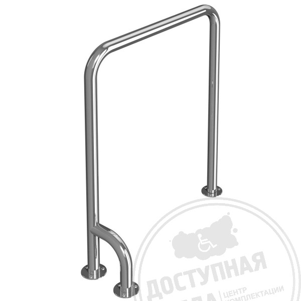 Поручень опорный, П-образный, лев, AISI 304, D32