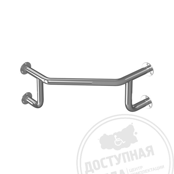 Поручень опорный для санузла, пристенный, AISI 304, D32