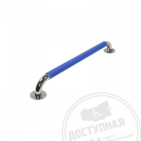 Поручень опорный, пристенный, тип 2, AISI 304/PVC, D38