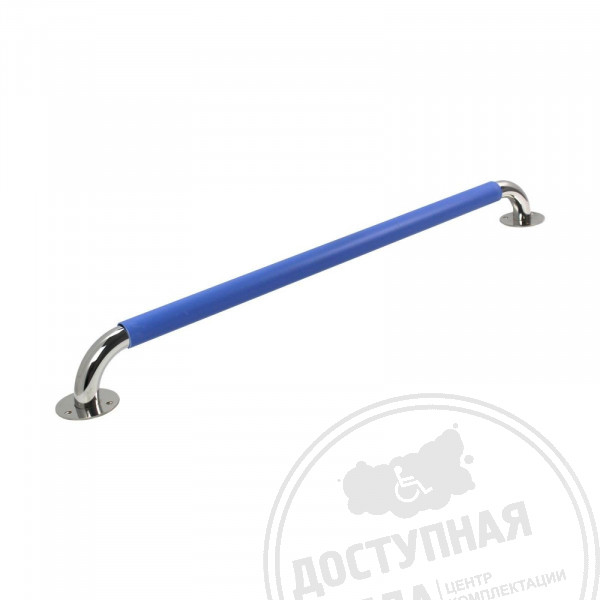Поручень опорный, пристенный, тип 3, AISI 304/PVC, D38
