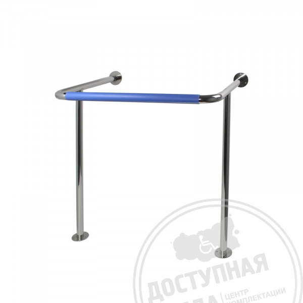 Поручень опорный настенно-напольный, AISI 304/PVC, D38