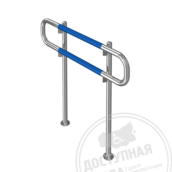 Ограждение двойное, напольное, AISI 304/PVC, D38