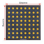 Грязезащитное покрытие «ТифлоПол-8», Тактильная зона «Зона внимания», индивидуальное