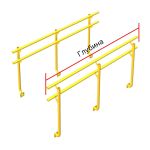 Поручней из стали ST3 для горизонтальной секции (6С), инд