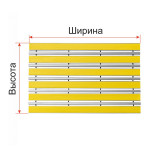 Покрытие грязезащитное «ТифлоПол-Al», желтое