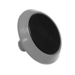 Конус гладкий, со штифтом и вставкой, D35x35, H-5мм, I-15мм, PU PL, серый и черный (преодолимое препятствие, непреодолимое препятствие)