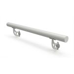 Поручни наклонной площадки модульного пандуса, сталь Ст3, D38 мм, серого цвета