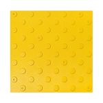 Плитка тактильная (непреодолимое препятствие, конусы шахматные) противоскользящая, 500x500x5, ПВХ, желтый