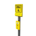 Стойка для пиктограмм и кнопок вызова из нержавеющей стали, индивидуальная