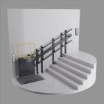 Электрический наклонный подъемник с рейково-зубчатым приводом EasyTrap