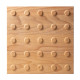 Плитка тактильная (конусы лин), 35х300х300, деревянная: цена 5 432 ₽, оптом, арт. 50447-1