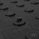 Полиуретановая тактильная плитка черного цвета 500х500х5 с линейными конусами купить по оптовой цене с доставкой по РФ