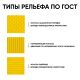 Полиуретановая тактильная плитка желтого цвета 500х500х5 с линейными конусами купить по оптовой цене с доставкой по РФ