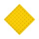 ПВХ тактильная плитка желтого цвета 500х500х5 с линейными конусами купить по оптовой цене с доставкой по РФ