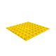 ПВХ тактильная плитка желтого цвета 500х500х5 с линейными конусами купить по оптовой цене с доставкой по РФ