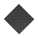 Полиуретановая тактильная плитка черного цвета 500х500х5 с шахматными конусами купить по оптовой цене с доставкой по РФ