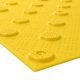 ПВХ тактильная плитка желтого цвета 500х500х5 с шахматными конусами купить по оптовой цене с доставкой по РФ