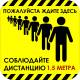 Наклейка настенная «Пожалуйста ждите здесь», ч-ж: цена 0 ₽, оптом, арт. 9943-18-320x320-ES